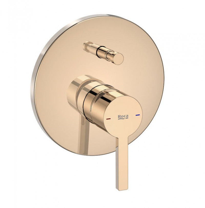 Roca Naia Black bateria wannowo-prysznicowa podtynkowa Rose Gold A5A0B96RG0