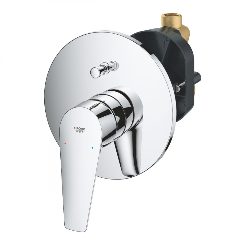 Grohe BauEdge kompletna bateria prysznicowa 2-drożna chrom połysk 29079001