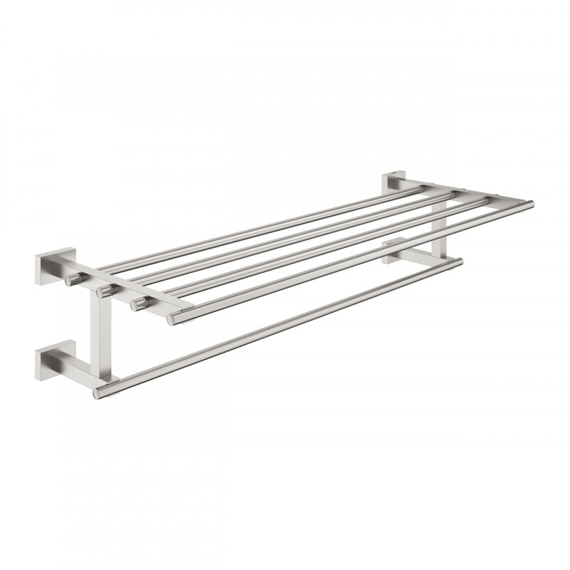 Grohe Essentials Cube półka z wieszakiem na ręczniki stal nierdzewna 40512DC1