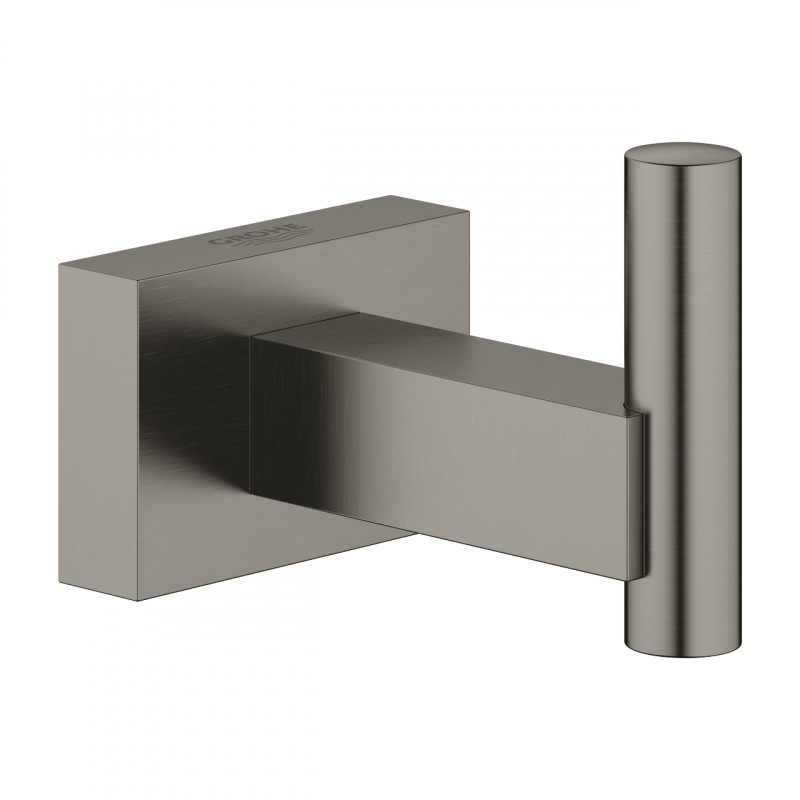 Grohe Essentials Cube wieszak haczyk pojedynczy grafit szczotkowany brushed hard graphite 40511AL1