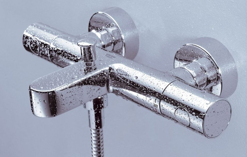 Grohe Grohtherm 800 Cosmopolitan bateria wannowa termostatyczna ścienna chrom 34766000