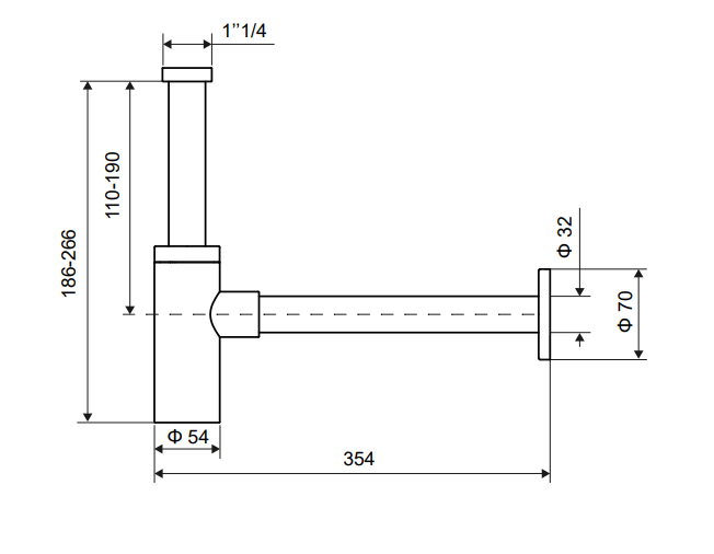 Excellent syfon umywalkowy ozdobny złoty INEX.1818GL