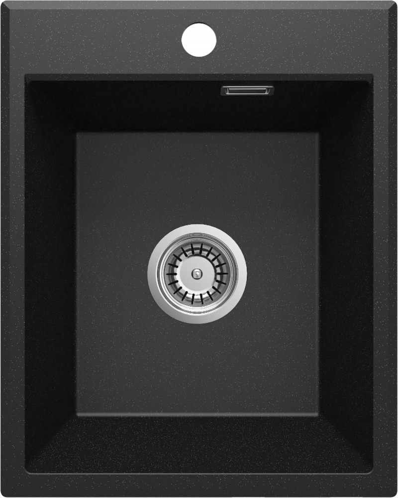 Deante Eridian zlewozmywak granitowy 1 komora bez ociekacza grafit metalik ZQEG104