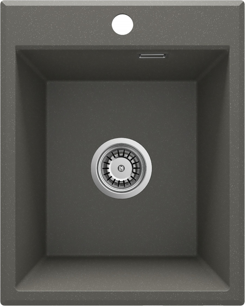 Deante Eridian zlewozmywak granitowy 1 komora bez ociekacza antracyt ZQET104