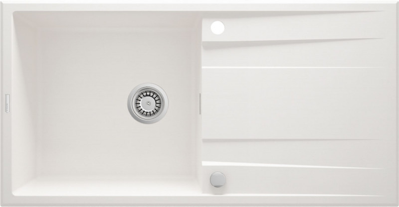 Deante Eridian zlewozmywak granitowy 1 komora z ociekaczem alabaster ZQEA713