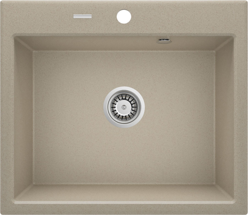 Deante Andante zlewozmywak granitowy 1 komora bez ociekacza piasek ZQN7103