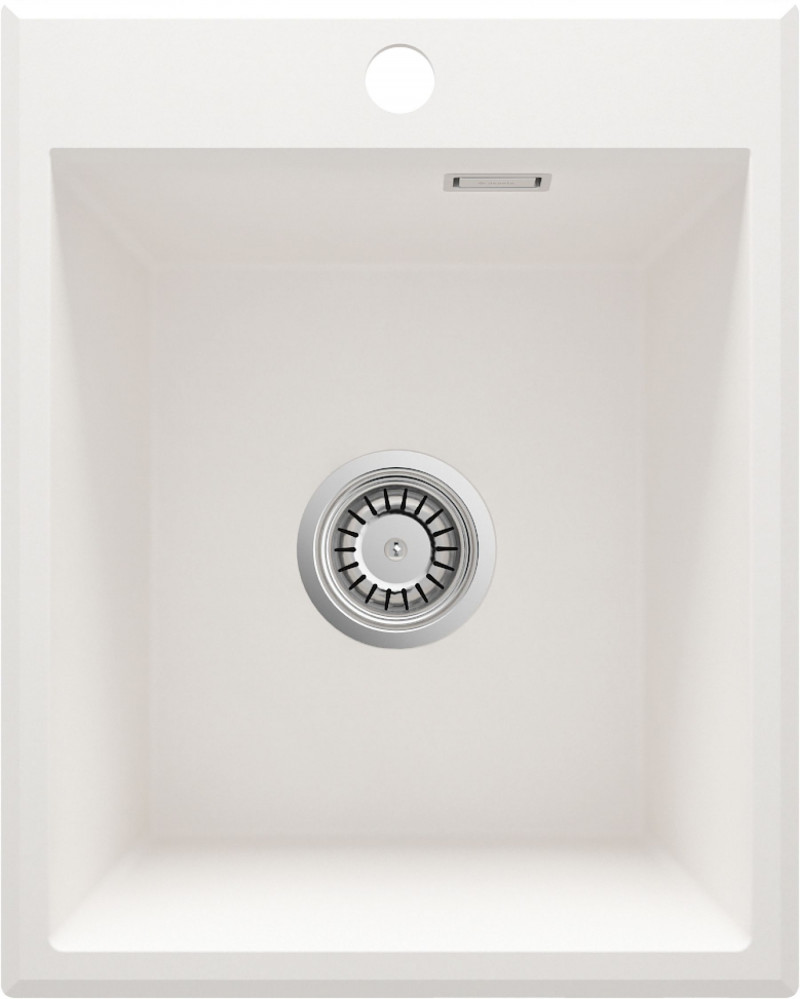 Deante Eridian zlewozmywak granitowy 1 komora bez ociekacza alabaster ZQEA104