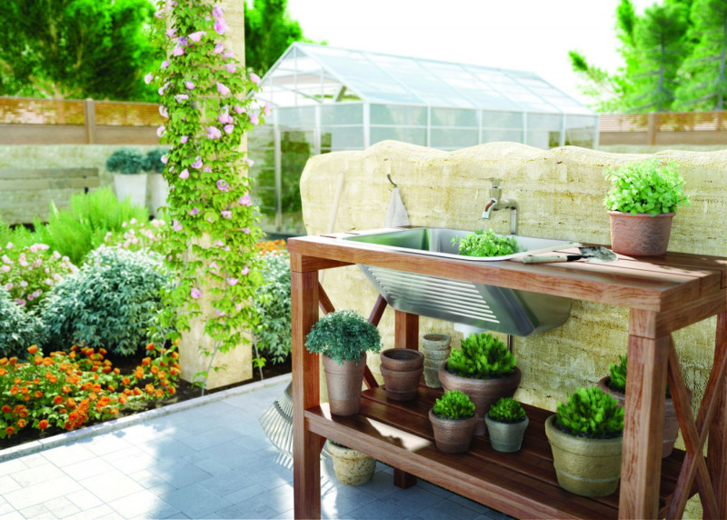 Deante zlewozmywak gospodarczy 1 komora 45x45 cm stal satyna ZYK010A