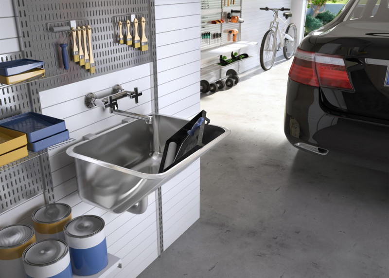 Deante zlewozmywak gospodarczy 1 komora 45x45 cm stal satyna ZYK010A