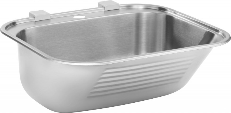 Deante zlewozmywak gospodarczy 1 komora z otworem stal satyna ZYK010B