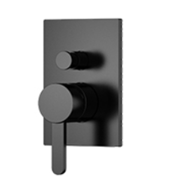 Omnires Darling bateria podtynkowa rysznicowo-wannowa czarny mat DA5035BL