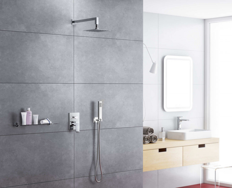 Excellent Keria zestaw podtynkowy z deszczownicą 20x20 chrom AREX.SET.2045CR