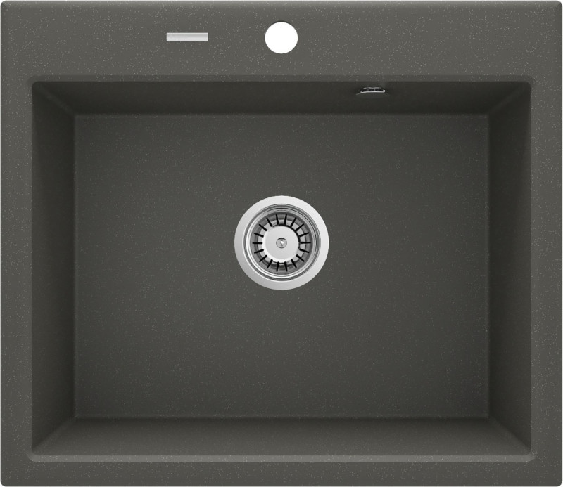 Deante Andante zlewozmywak granitowy 1 komora bez ociekacza antracyt ZQNT103