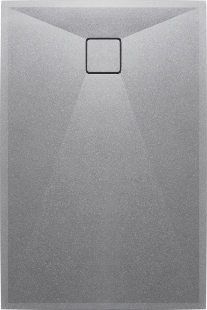 Deante Correo brodzik prostokątny płaski 120x90 granit szary metalic KQRS43B