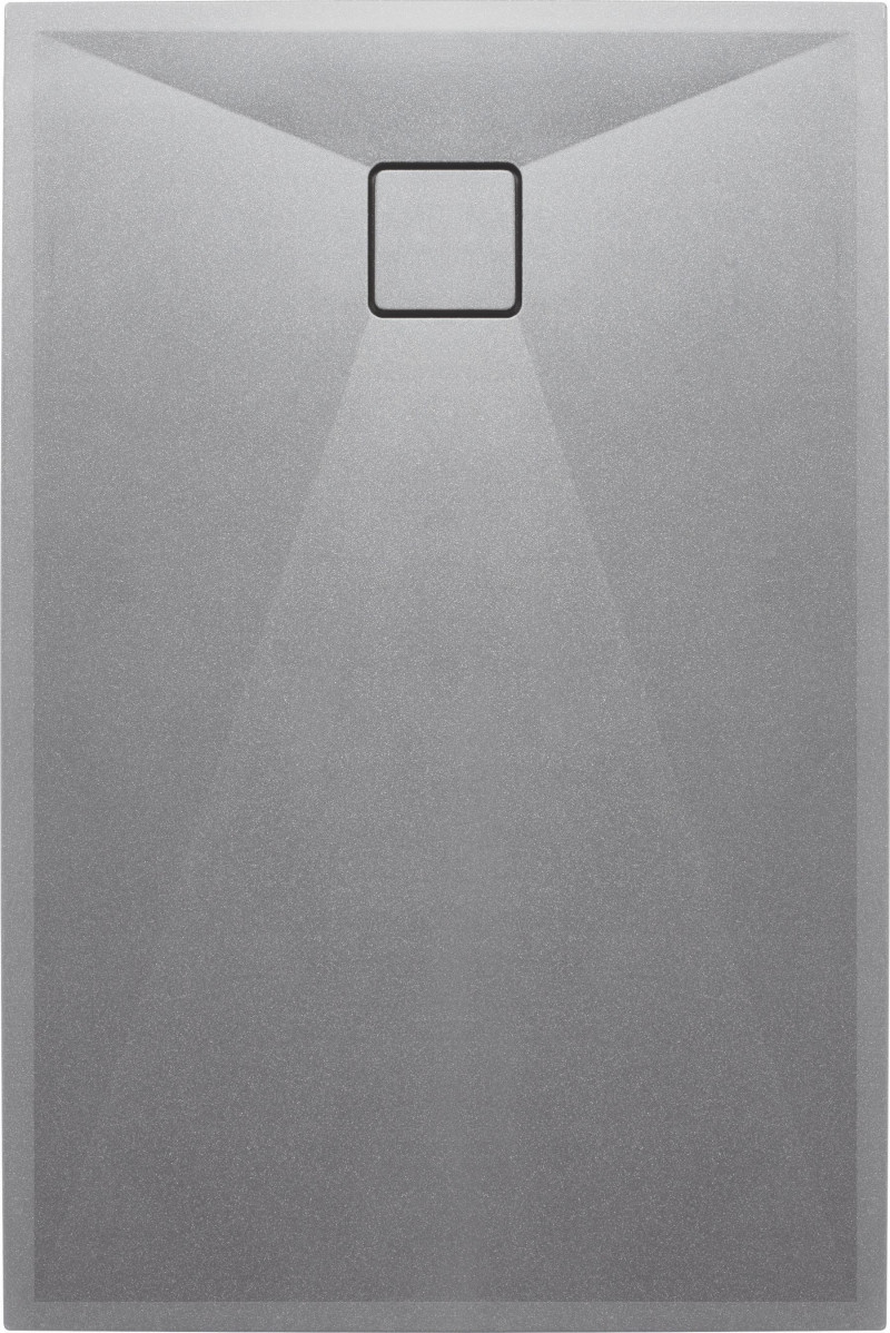 Deante Correo brodzik prostokątny płaski 120x80 granit szary metalic KQRS44B