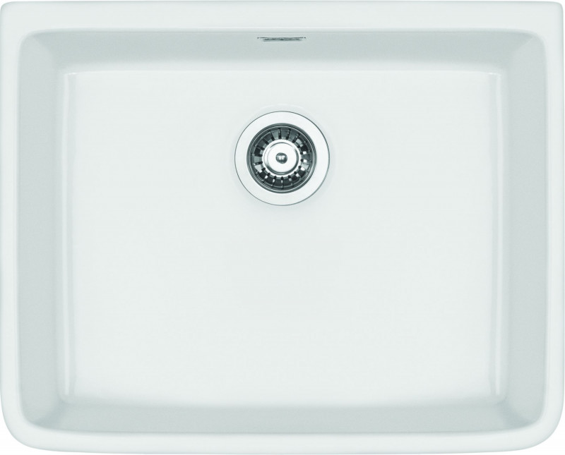 Deante Sabor zlewozmywak ceramiczny 1 komora bez ociekacza biały połysk ZCB610K