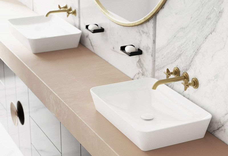 Deante Temisto bateria umywalkowa podtynkowa mosiądz BQTM54D