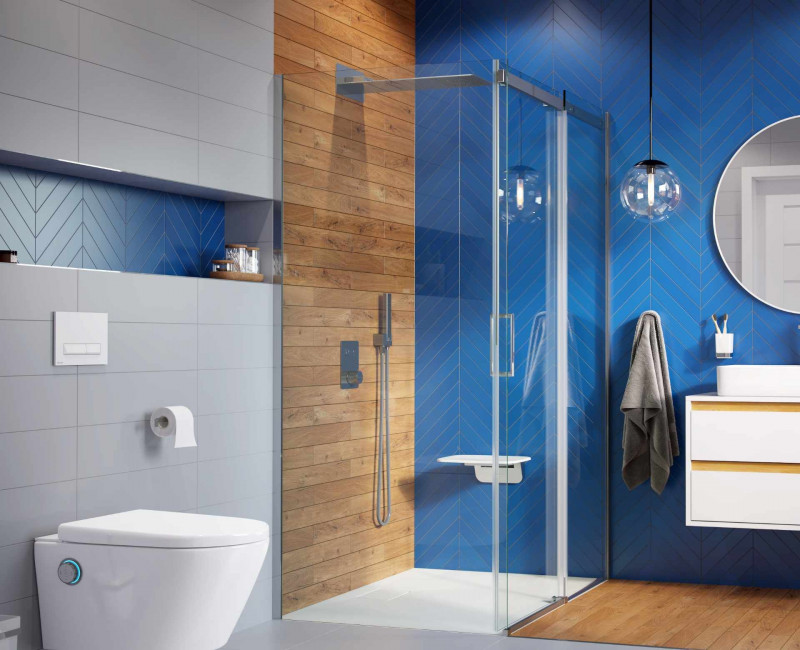 Excellent deszczownica głowica prysznicowa ścienna 2-funkcyjna chrom AREX.3080CR