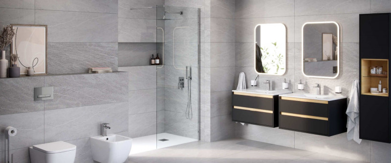 Excellent Keria zestaw podtynkowy z deszczownicą 20x20 chrom AREX.SET.2045CR