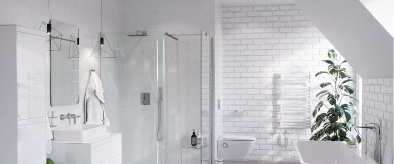 Excellent Krotos Rain termostatyczny zestaw podtynkowy 2-drożny z deszczownicą 30x20 chrom AREX.SET.8045CR