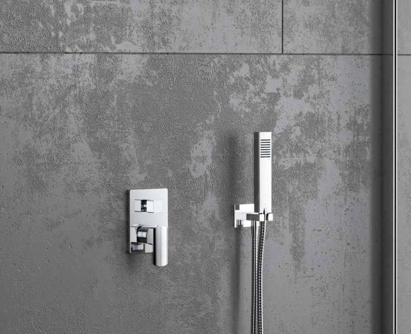 Excellent Pride zestaw podtynkowy z deszczownicą 20x20 chrom AREX.SET.4045CR