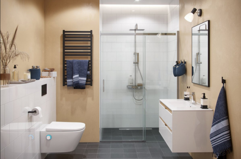 Excellent Krotos Rain zestaw prysznicowy z deszczownicą 30x20 chrom AREX.8080CR