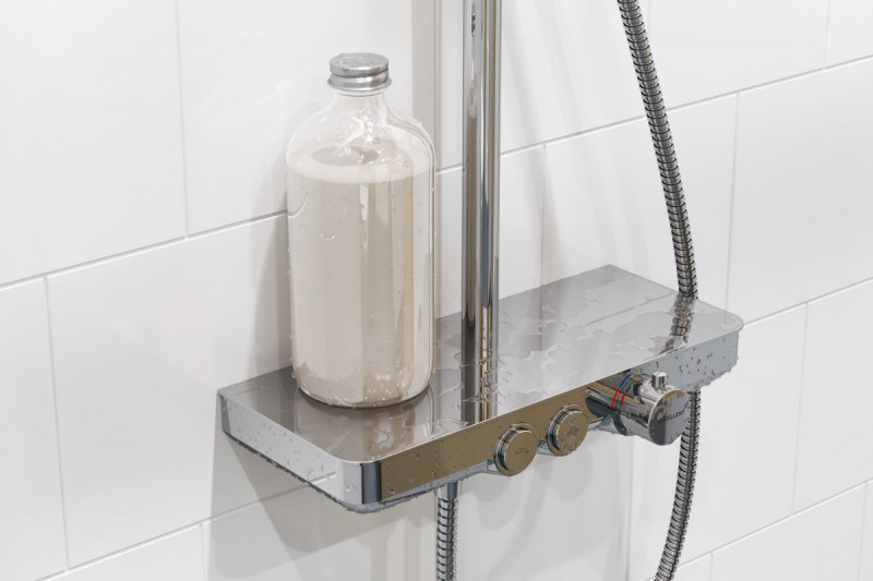 Excellent Krotos Rain zestaw prysznicowy z deszczownicą 30x20 chrom AREX.8080CR