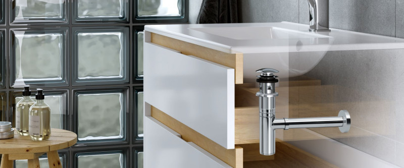 Excellent syfon umywalkowy ozdobny złoty INEX.1818GL