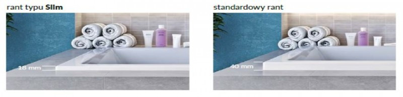 Excellent Wave Slim wanna prostokątna 120x70 biała WAEX.WAV12WHS