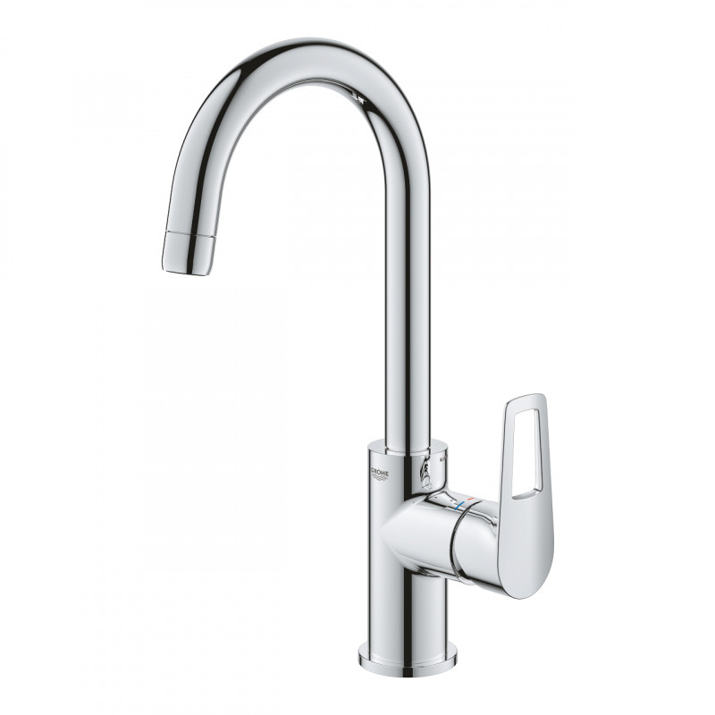 Grohe BauLoop L bateria umywalkowa z korkiem klik-klak chrom połysk 23891001