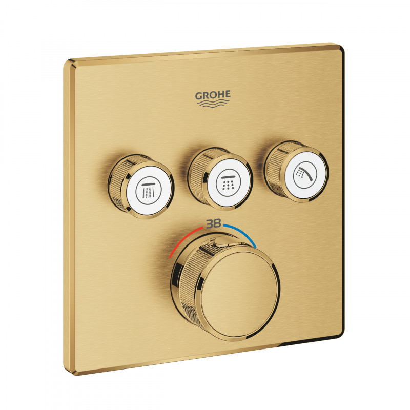 Grohe Grohtherm Smartcontrol podtynkowa bateria termostatyczna 3-drożna złoto szczotkowane cool sunrise 29126GN0