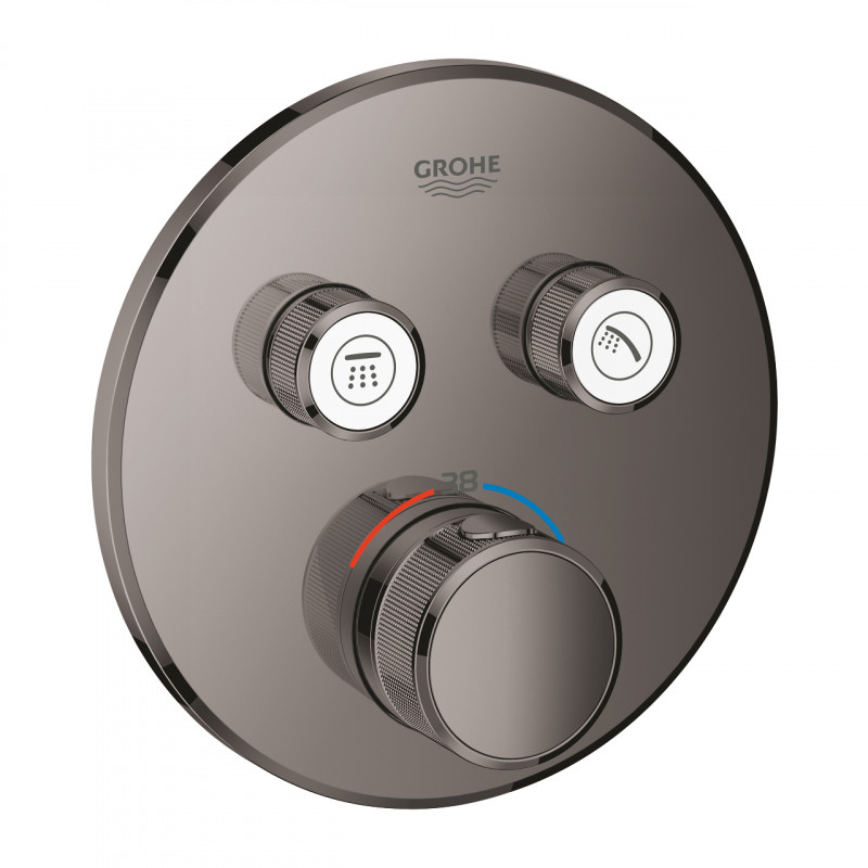 Grohe Grohtherm Smartcontrol podtynkowa bateria termostatyczna 2-drożna grafit polerowany hard graphite 29119A00
