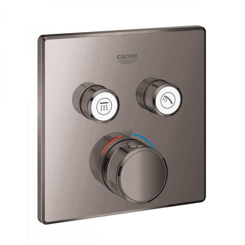 Grohe Grohtherm Smartcontrol podtynkowa bateria termostatyczna 2-drożna grafit polerowany hard graphite 29124A00