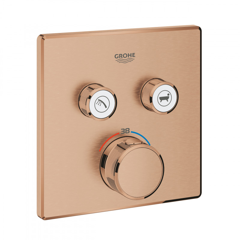 Grohe Grohtherm Smartcontrol podtynkowa bateria termostatyczna 2-drożna złoto szczotkowane brushed warm sunset 29124DL0