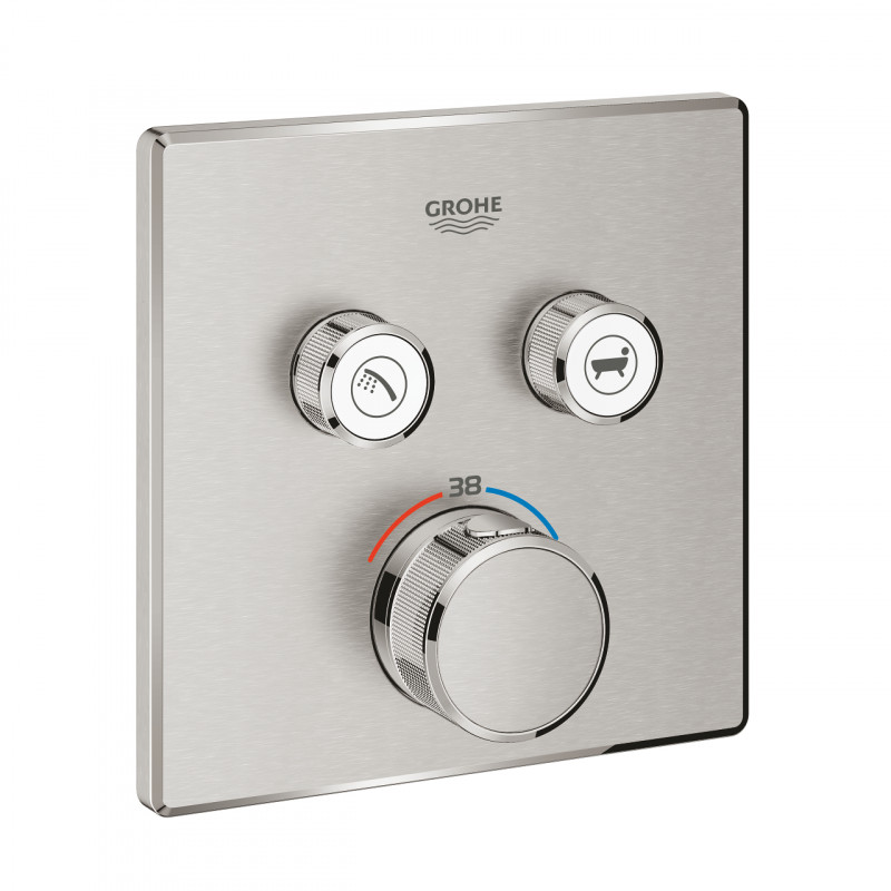 Grohe Grohtherm Smartcontrol podtynkowa bateria termostatyczna 2-drożna stal nierdzewna 29124DC0