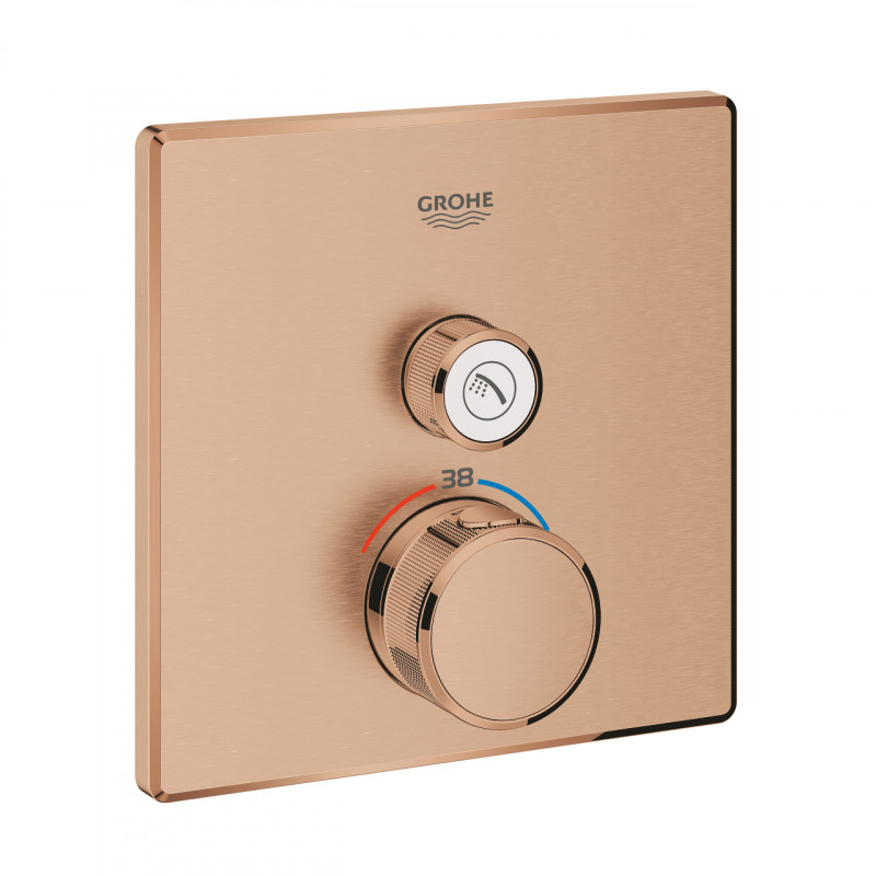 Grohe Grohtherm Smartcontrol podtynkowa bateria termostatyczna 1-drożna złoto szczotkowane brushed warm sunset 29123DL0