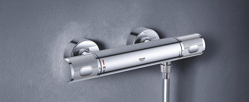 Grohe Grohtherm 1000 Performance bateria prysznicowa termostatyczna ścienna chrom 34776000 / 34827000