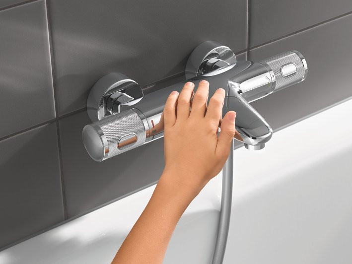Grohe Grohtherm 1000 Performance bateria wannowa termostatyczna ścienna chrom 34830000 /34779000