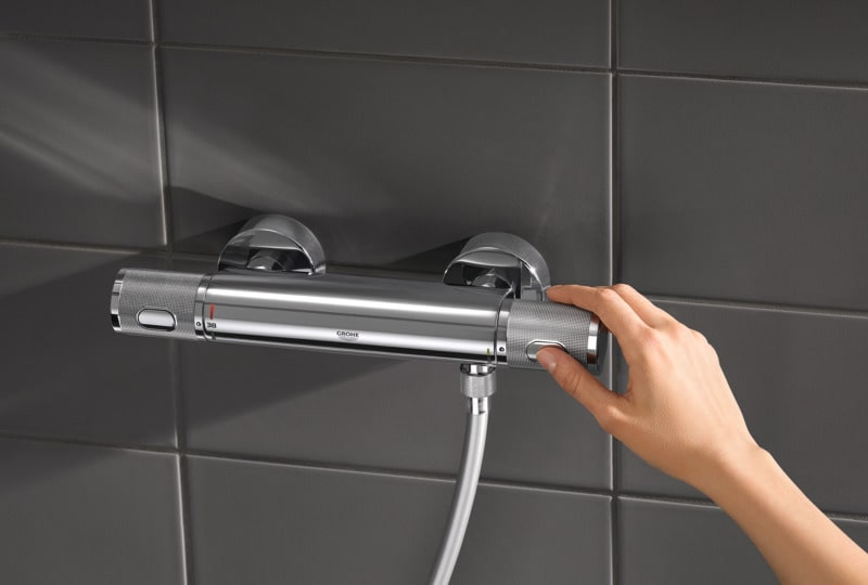 Grohe Grohtherm 1000 Performance bateria prysznicowa termostatyczna ścienna chrom 34776000 / 34827000