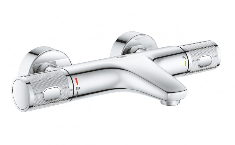 Grohe Grohtherm 1000 Performance bateria wannowa termostatyczna ścienna chrom 34830000 /34779000