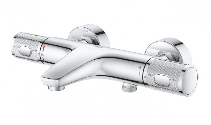 Grohe Grohtherm 1000 Performance bateria wannowa termostatyczna ścienna chrom 34830000 /34779000