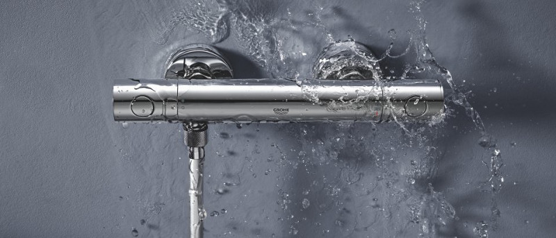 Grohe Grohtherm 800 Cosmopolitan bateria prysznicowa termostatyczna ścienna chrom 34765000