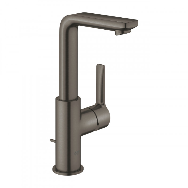 Grohe Lineare bateria umywalkowa L z korkiem automatycznym grafit szczotkowany Brushed Hard Graphite 23296AL1