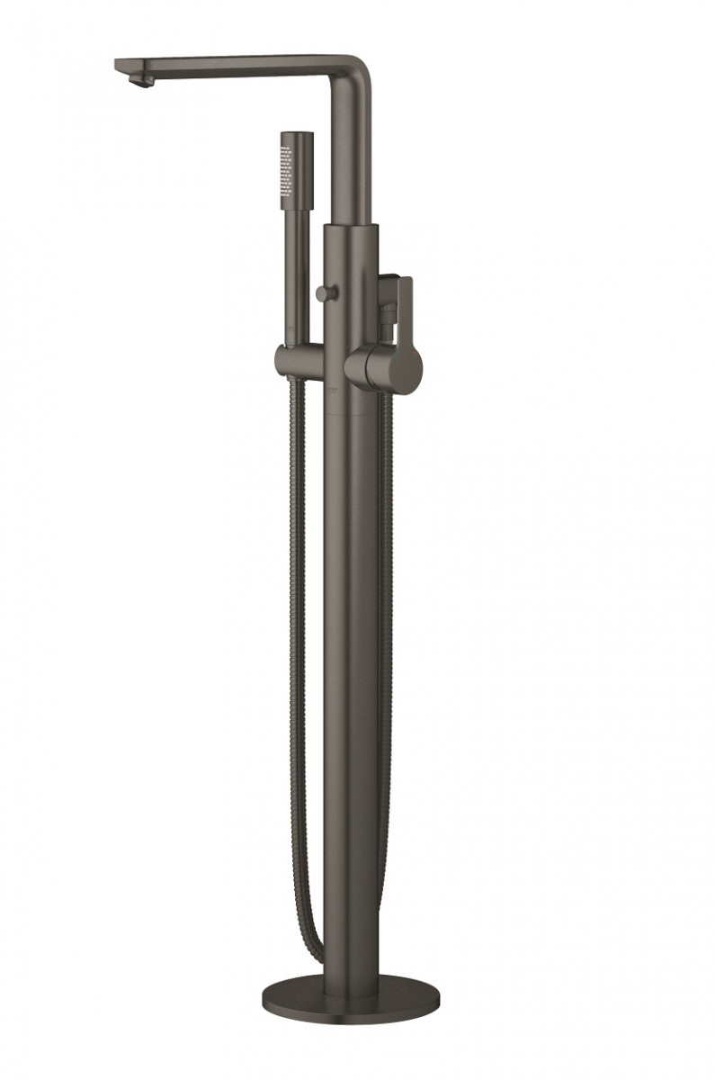 Grohe Lineare bateria wannowa wolnostojąca grafit szczotkowany Brushed Hard Graphite 23792AL1