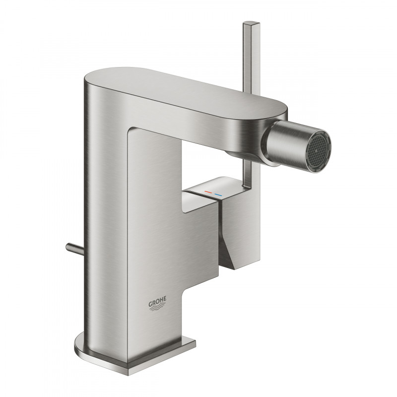 Grohe Plus bateria bidetowa z korkiem automatycznym stal nierdzewna 33241DC3