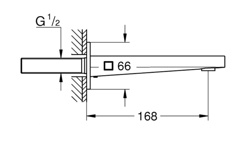 Grohe Plus wylewka wannowa grafit szczotkowany Brushed Hard Graphite 13404AL3