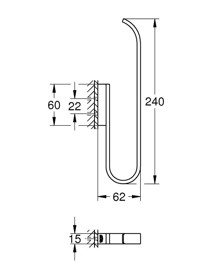 Grohe Selection uchwyt na zapas papieru toaletowego grafit polerowany hard graphite 41067A00