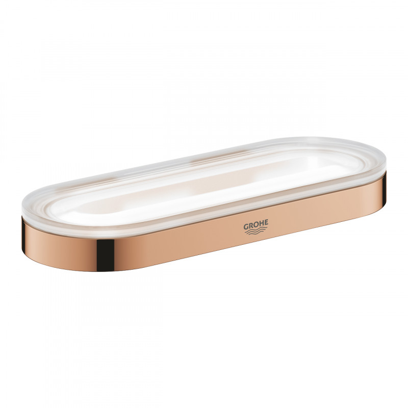 Grohe Selection wieszak na ręcznik, uchwyt do mydelniczki lub półki złoto polerowane warm sunset 41035DA0