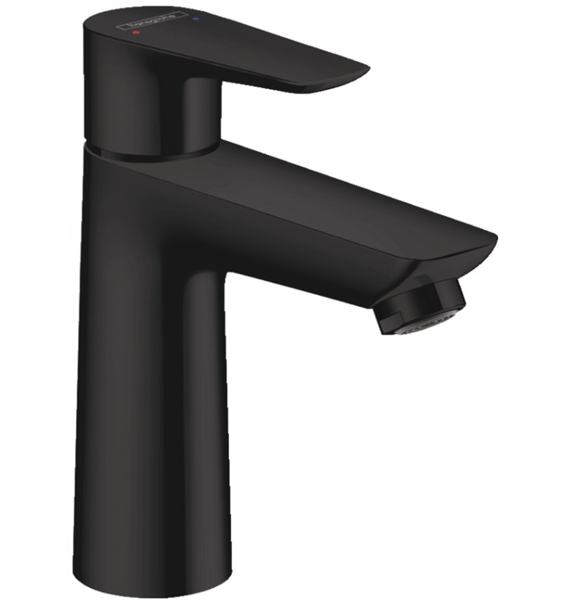Hansgrohe FinishPlus Talis E bateria umywalkowa 110 bez korka czarny matowy 71712670