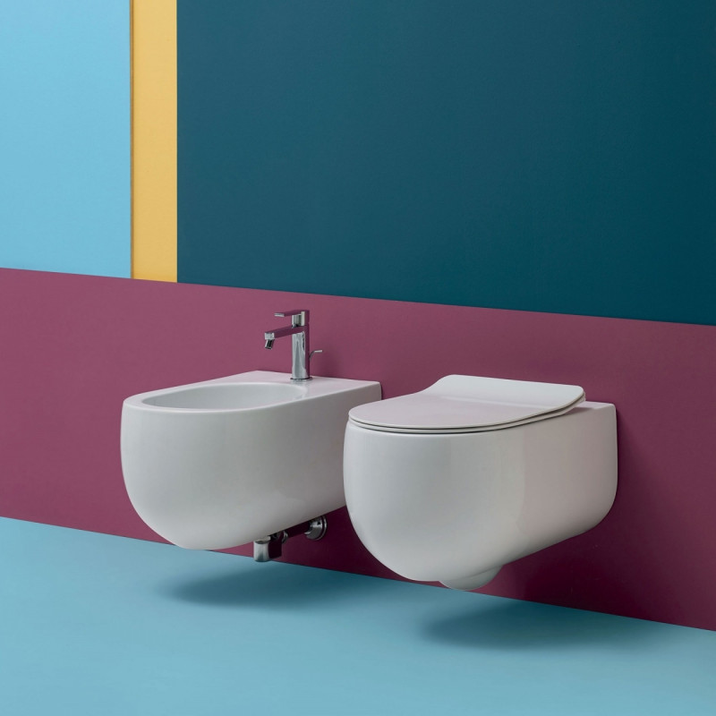 Kerasan Flo Norim muszla WC wisząca 54x36 cm biały 311101